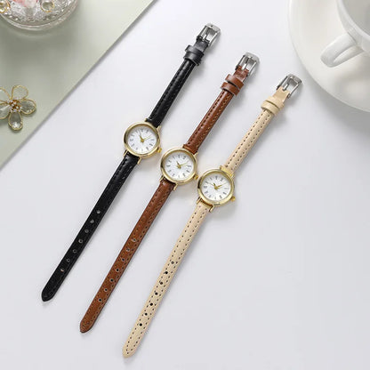 Luxury Design Leather Watch Ladies Quartz Wristwatch Women