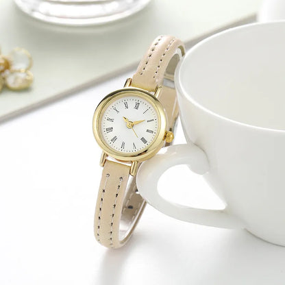 Luxury Design Leather Watch Ladies Quartz Wristwatch Women