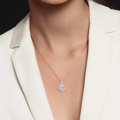 1 Carat Moissanite Pendant Necklace For Women