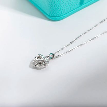 925 Sterling Silver Heart Pendant Necklace